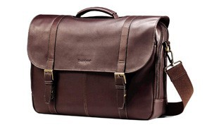 samsonite columbian leather flapover case