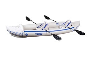 sea eagle 370 pro 3 person inflatable portable sport kayak