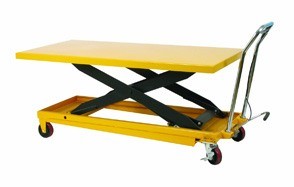 wesco scissor lift table with handle