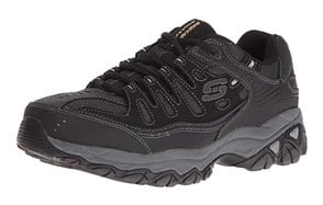 black walking trainers mens