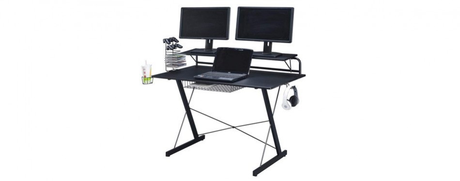 15 Best Gaming Desks In 2019 Ing Guide Gear Hungry Techni Sport Gaming Desk