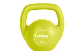 Tone Fitness Vinyl Coated Cement Filled Kettlebell Weight