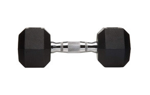 amazonbasics rubber encased hex dumbbell