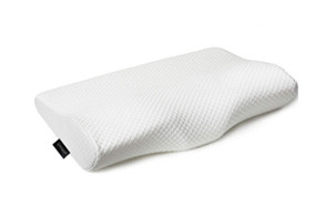 memory foam pillow contoured for neck pain by smarter rest