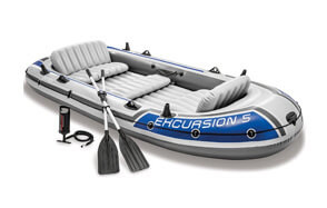 intex excursion 5, 5-person inflatable boat