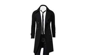 muranba clearance men slim trench coat