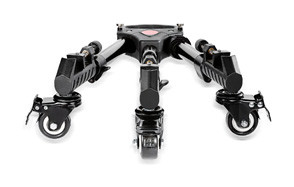 neewer professional aluminum alloy tripod dolly with rubber wheels