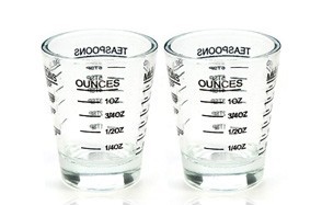 shot glasses measuring cup
