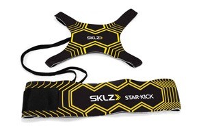 sklz star kick hands free solo soccer trainer