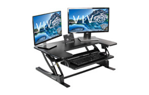 VIVO Black Height Adjustable Stand up Desk Converter
