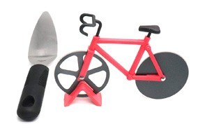 zxhao innovative stainless steel non stick cutting wheels bicycle pizza cutter