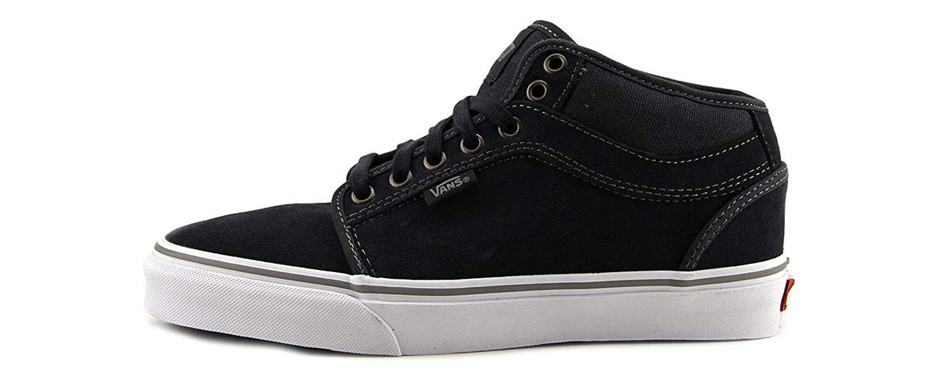 mid top black vans