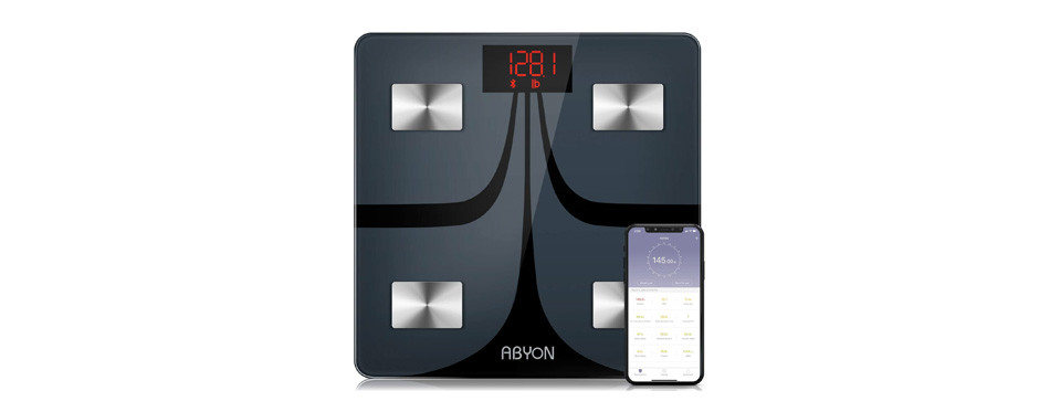 abyon bluetooth smart bathroom scale
