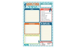 adulting notepad (to do list) paperback