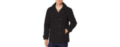 amazon essentials men's double-breasted heavyweight wool blend peacoat