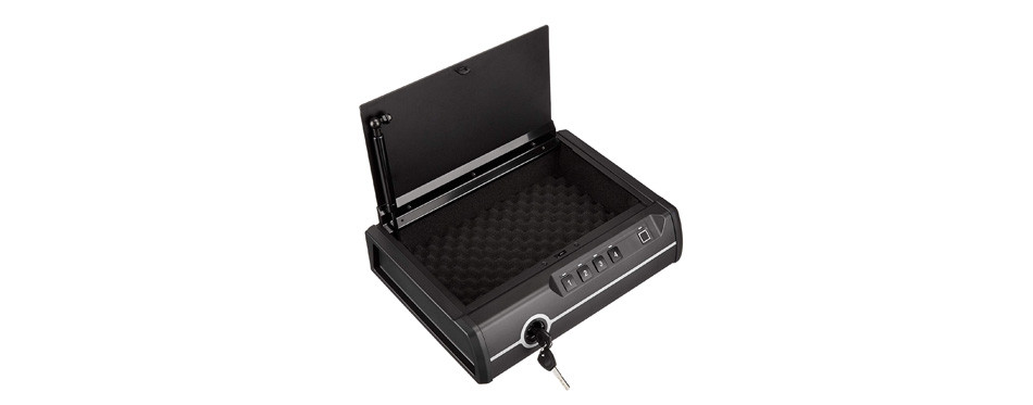 amazonbasics deluxe quick-access dual firearm safety device