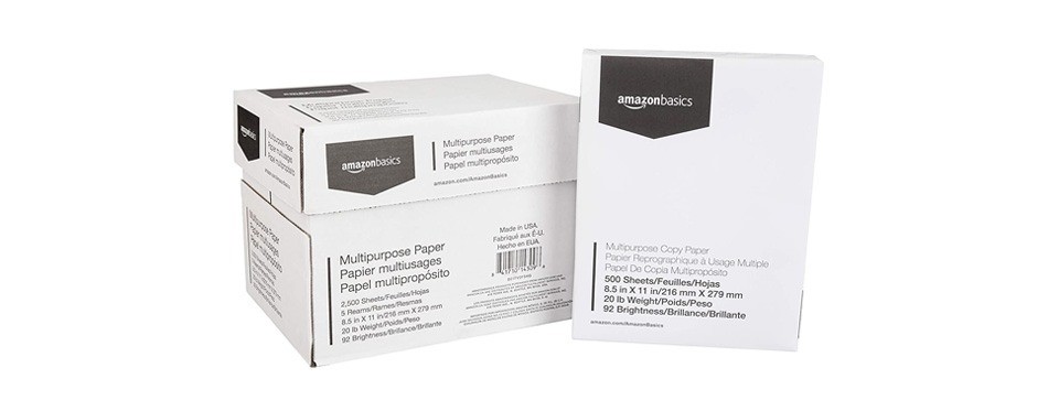 amazonbasics multipurpose copy printer paper