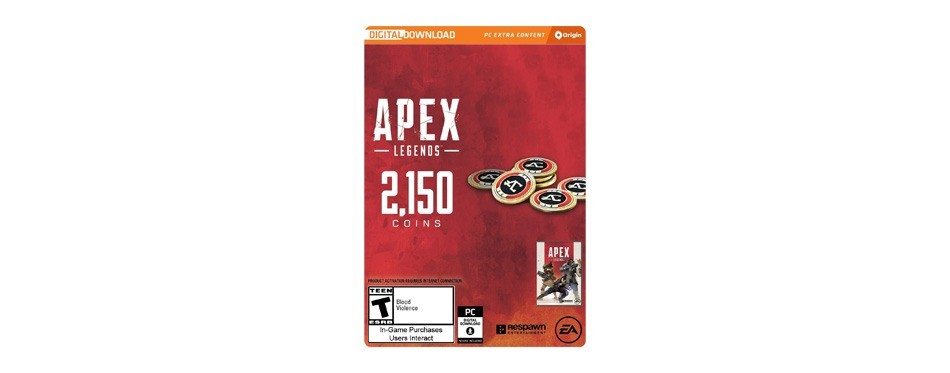 apex legends - 2,150 apex coins
