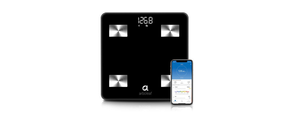 arboleaf smart bluetooth body fat scale