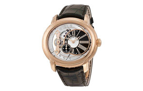 audemars piguet millenary rose gold skeleton watch