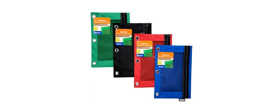 b bazic 3-ring pencil pouch