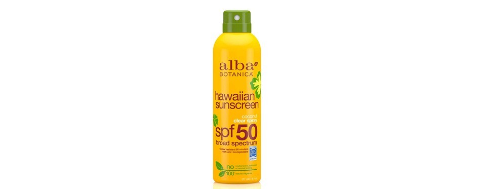 banana boat broad spectrum sunscreen spray spf 50