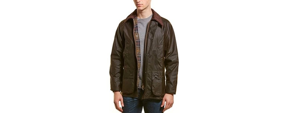 barbour waxed canvas jacket for men