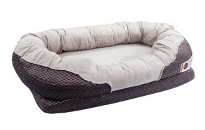 barksbar gray orthopedic dog bed