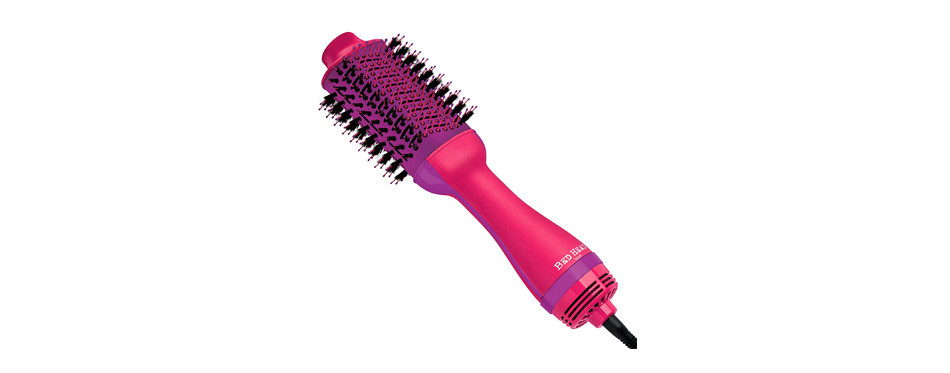 bed head one-step hair dryer and volumizer hot air brush in pink