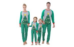 benaive matching family christmas pajamas set