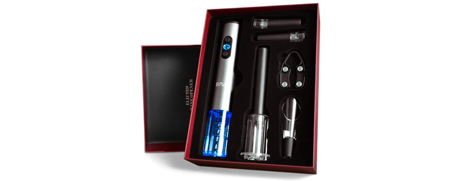 bfull cordless electric wine bottle opener set