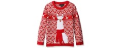 blizzard bay boys' llama christmas jumper