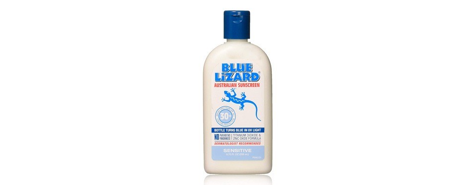 blue lizard australian sensitive skin sunscreen spf 30+