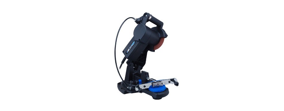 blue max 5655 electric bench mount chainsaw sharpener