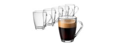 bormioli rocco glass coffee mug set