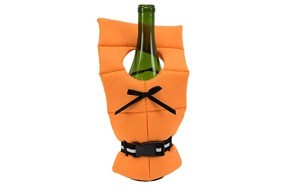 boston warehouse 52336 life preserver wine bottle cover