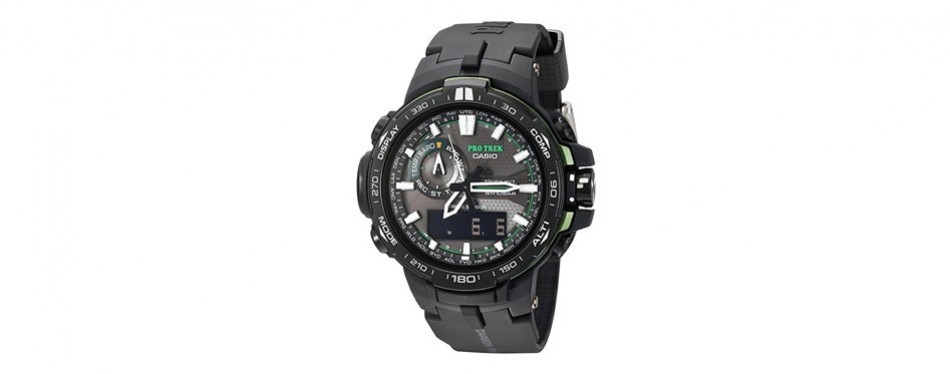 casio pro trek black analog