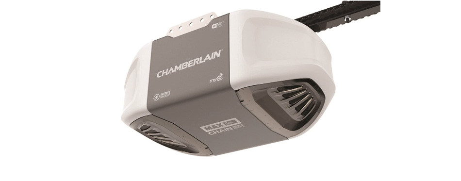 chamberlain group c870 smartphone-controlled chain drive garage door opener
