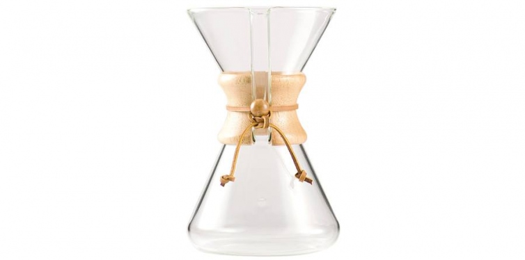 chemex hand blown glass coffee maker