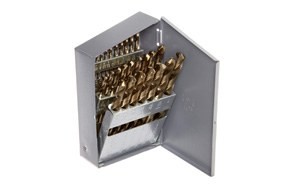 chicago latrobe 550 series cobalt steel jobber length drill bit set