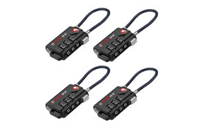 forge tsa approved cable luggage locks