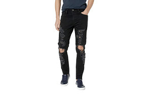 levi’s 512 slim fit distressed jeans for men