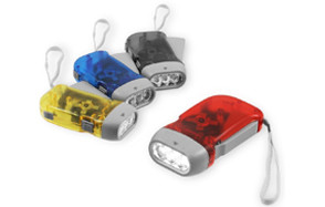 chromo inc four pack of hand crank flashlights