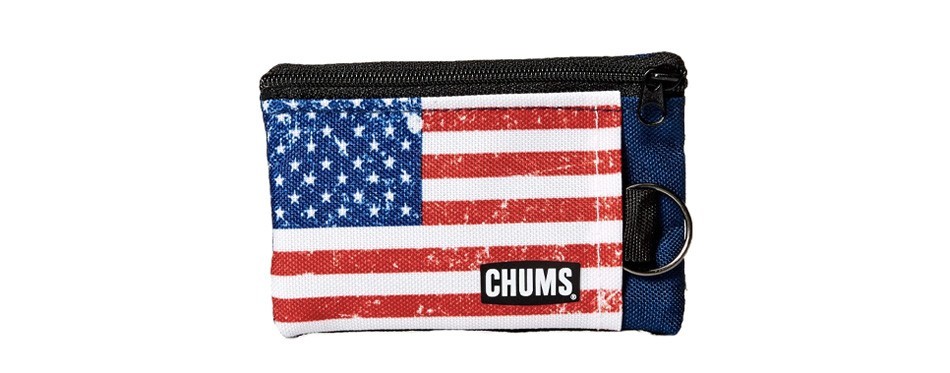 chums surfshort zipper wallet for men