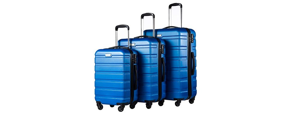 coolife luggage 3 piece set suitcase