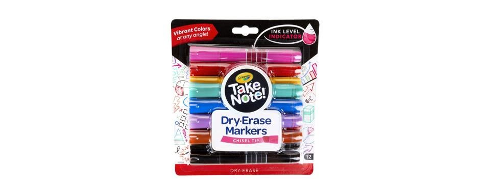 crayola low odor assorted colors dry erase markers