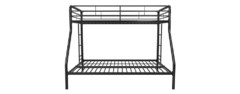dhp twin-over-full bunk bed with metal frame and ladder