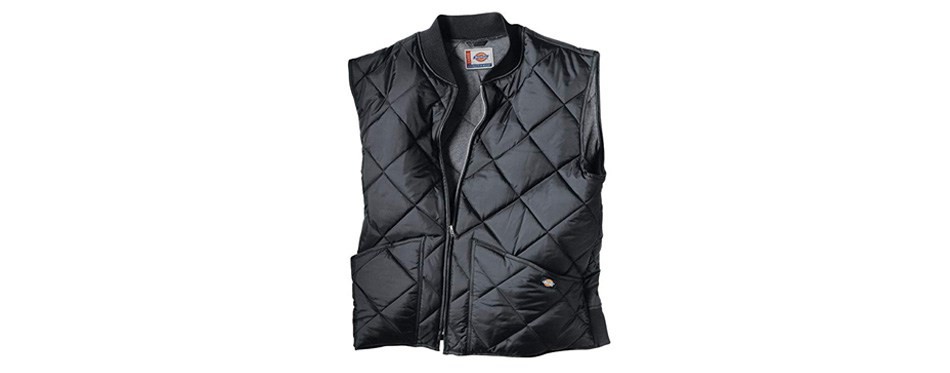 dickies men’s diamond quilted nylon vest