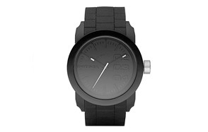 diesel men’s double down silicone watch