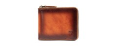 donword rfid leather zipper wallet for men